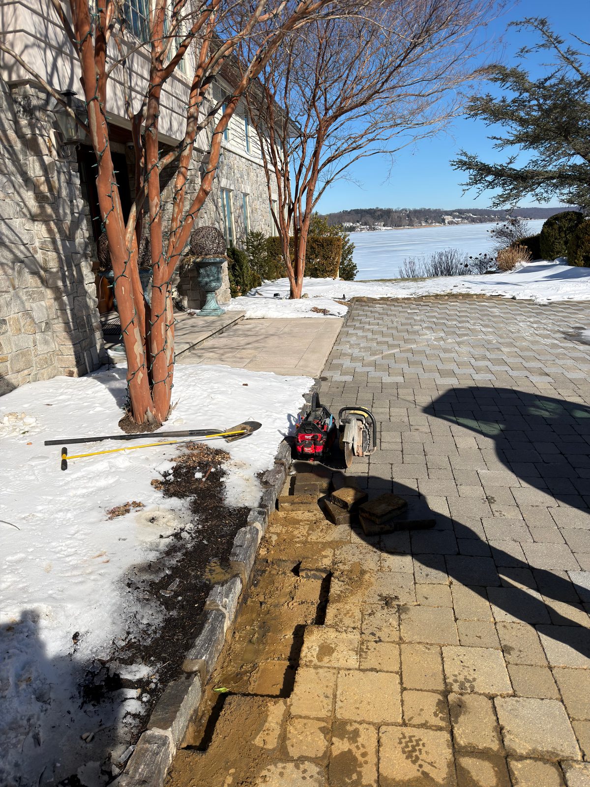 NEVFLO job site photo 1 — underground utility, excavation, and restoration work in New Jersey