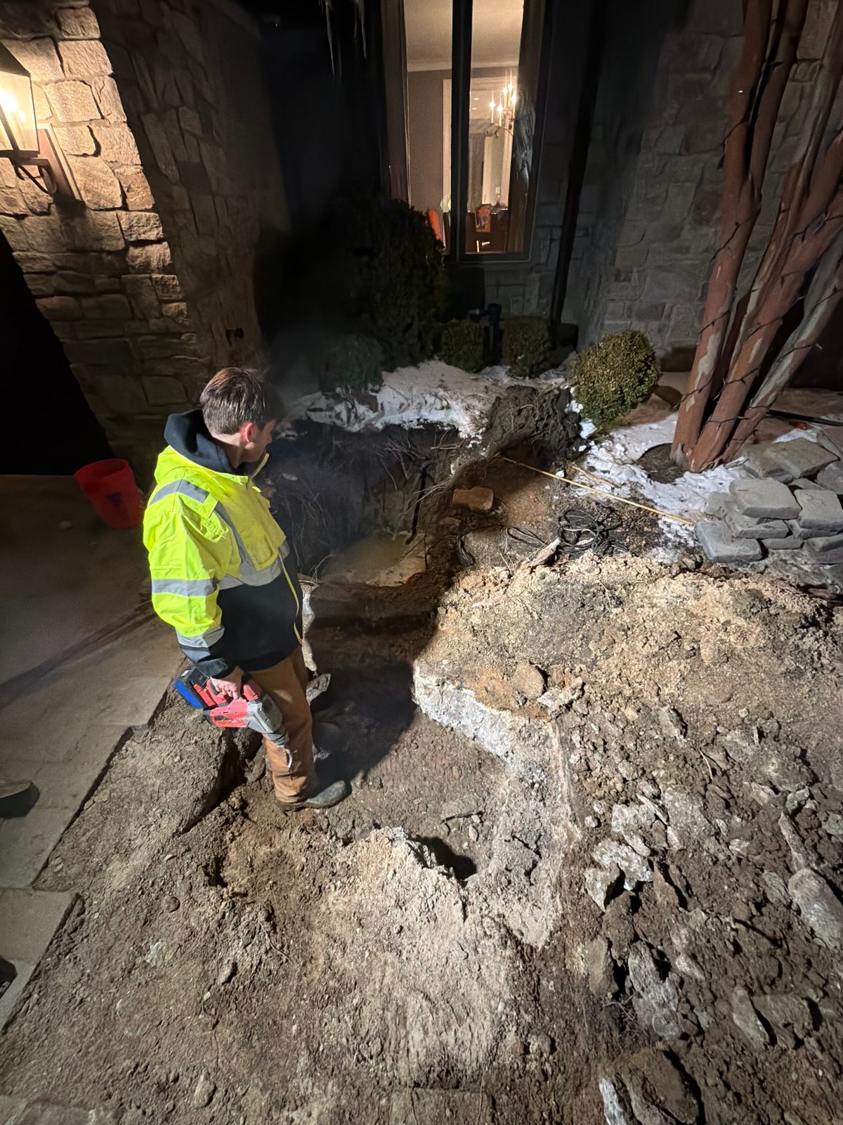 NEVFLO job site photo 3 — underground utility, excavation, and restoration work in New Jersey