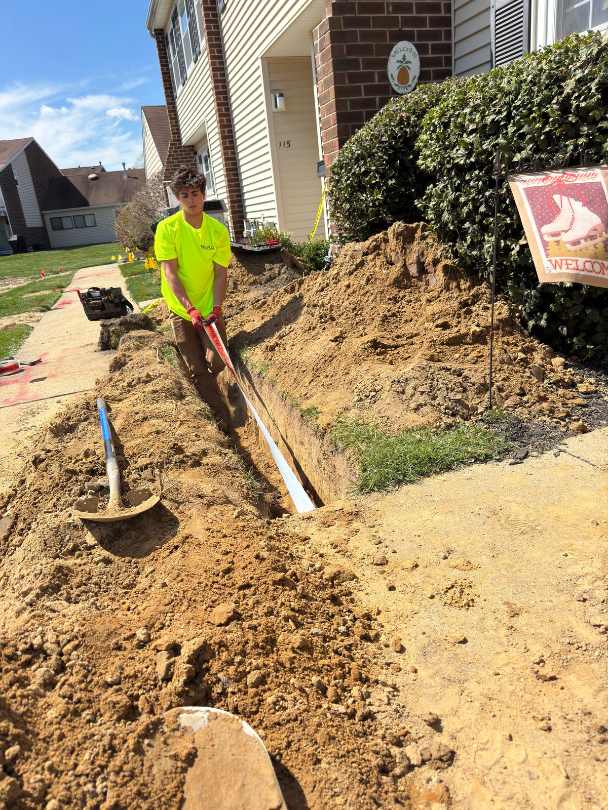 NEVFLO job site photo 13 — underground utility, excavation, and restoration work in New Jersey