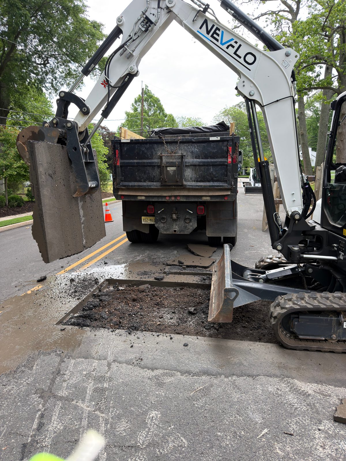 NEVFLO job site photo 61 — underground utility, excavation, and restoration work in New Jersey