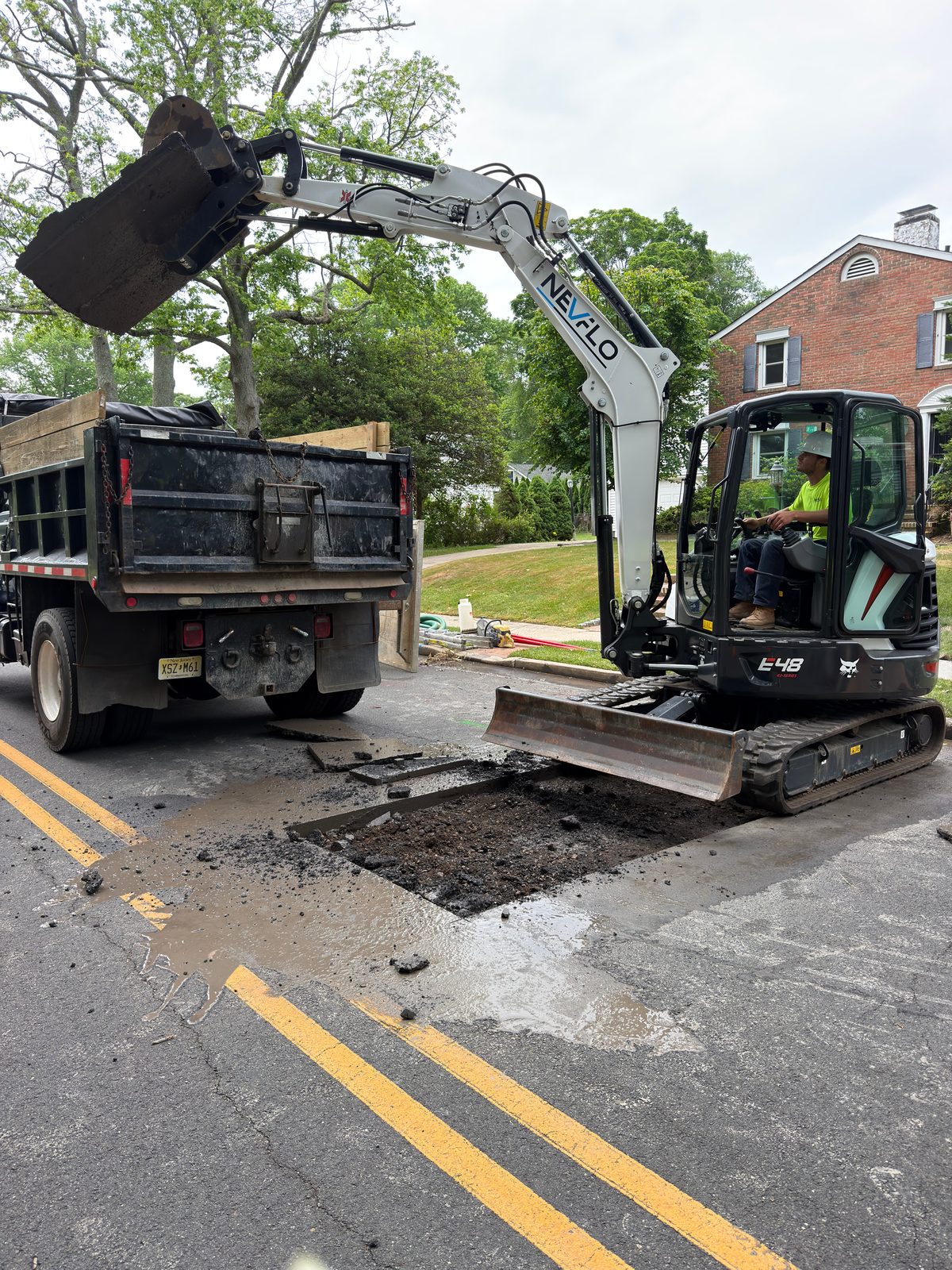 NEVFLO job site photo 62 — underground utility, excavation, and restoration work in New Jersey